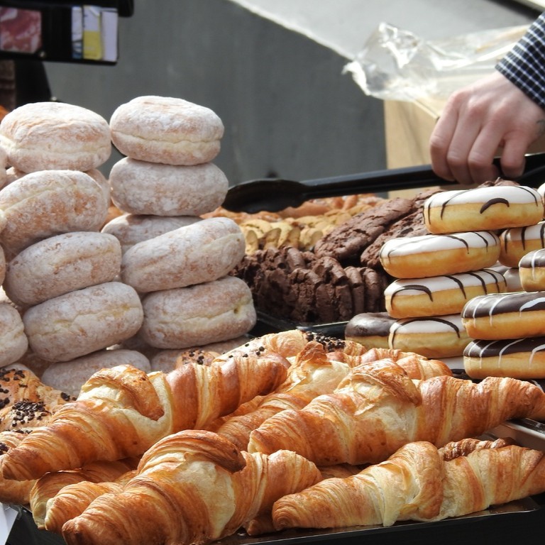 Fresh croissant pastry